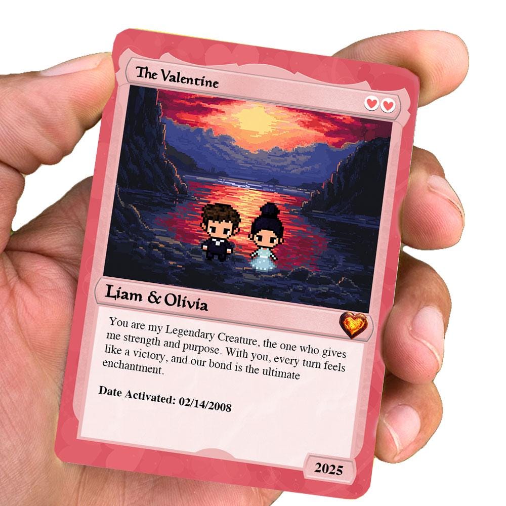 Love the Gathering Vday Card - Magic the Gathering Card - Valentines G Gamer Gifts Love the Gathering Vday Card - Magic the Gathering Card - Valentines G Gamer Gifts