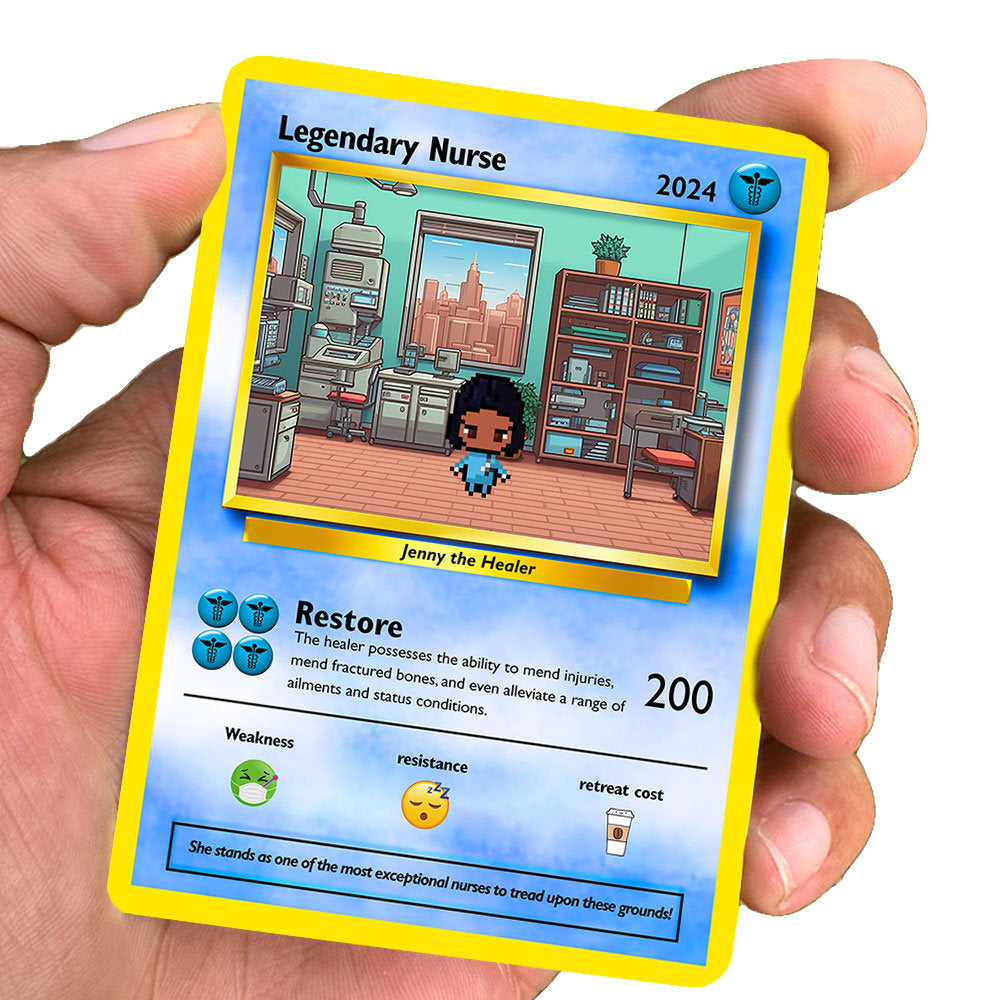 Personalized Poke Nurse Card - Gift for Nurses - Personalized Nurse Gift - Nurse Appreciation - Nurse Graduation Gift - Custom Nurse Gift