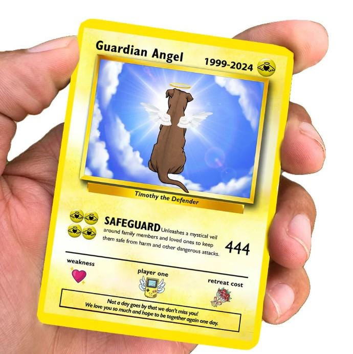 Personalized Pet Memorial Card - Pet Memorial Gift - Memorial Gift For Pet - Pet Remembrance Card - Dog Memorial Card - Cat Memorial Card