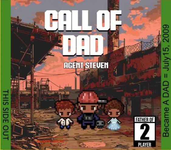 Personalized Call of Dad Cartridge - Custom Gift for Dads - Personalized Call of Duty Gift - Father's Day Gift - Personalized COD Gift