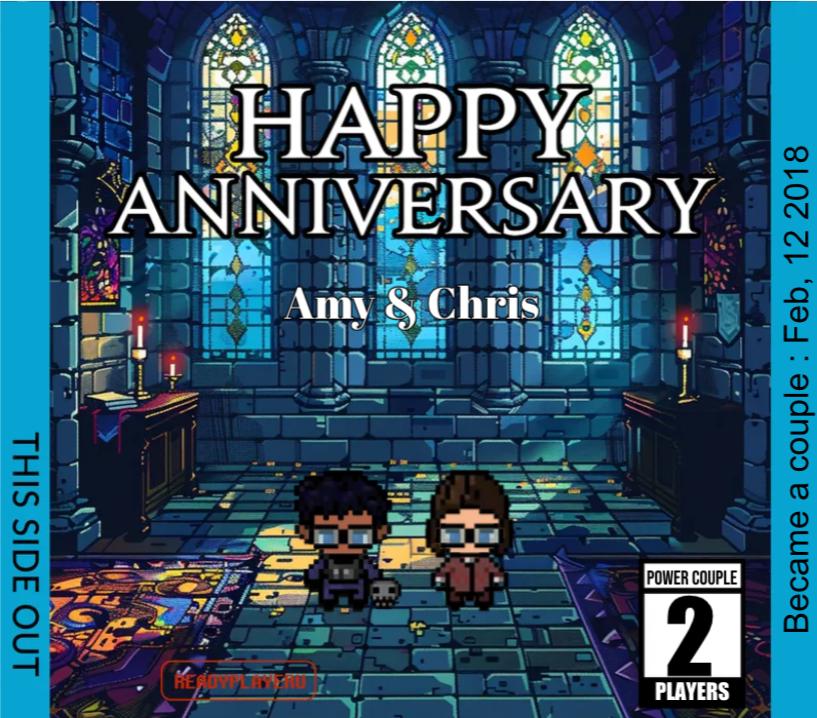 Personalized Final Fantasy Anniversary Cartridge - Custom Anniversary Gift - Personalized Gift - Personalized Cartridge Anniversary Gift