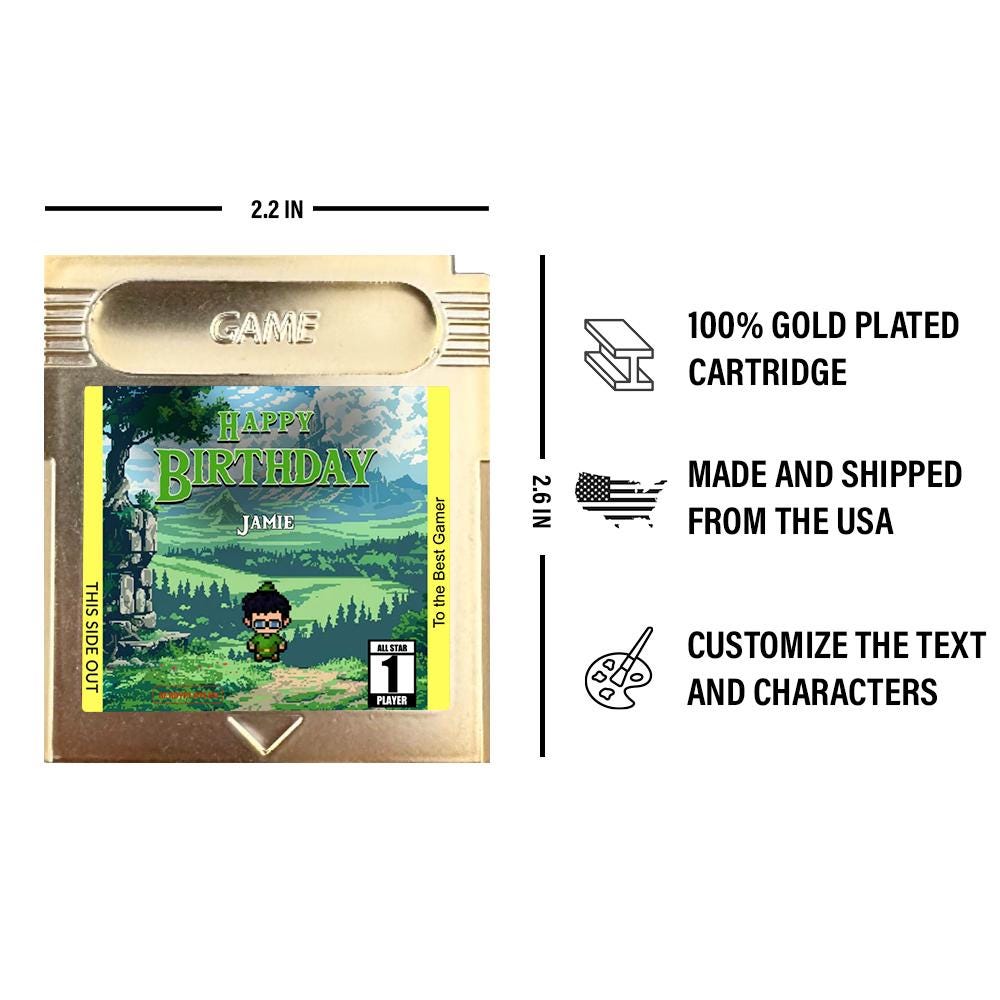 Personalized Ocarina Birthday Cartridge - Custom Birthday Gift - Personalized Cartridge Gift - Personalized Gift for Birthday - Zelda Gift