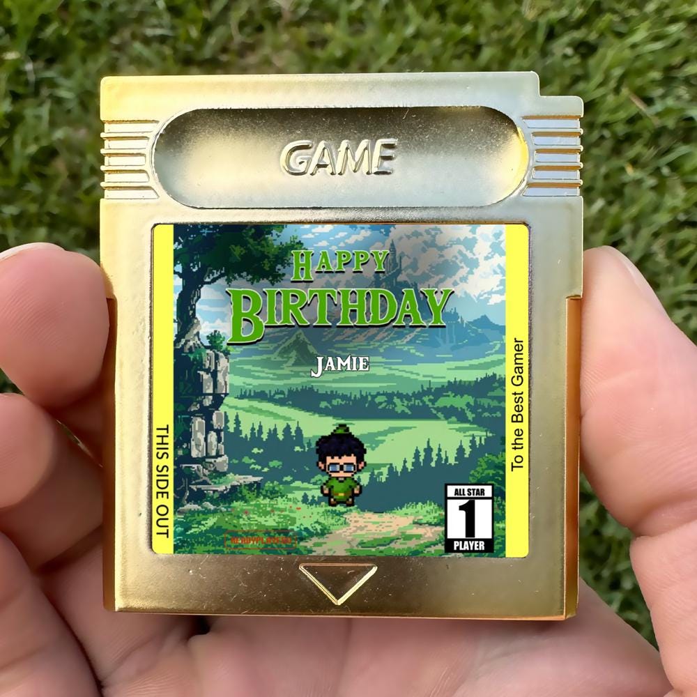 Personalized Ocarina Birthday Cartridge - Custom Birthday Gift - Personalized Cartridge Gift - Personalized Gift for Birthday - Zelda Gift