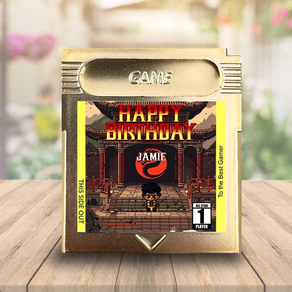 Personalized Mortal Kombat Birthday Cartridge - Custom Birthday Gift - Personalized Cartridge - Personalized Birthday Gift - Mortal Kombat