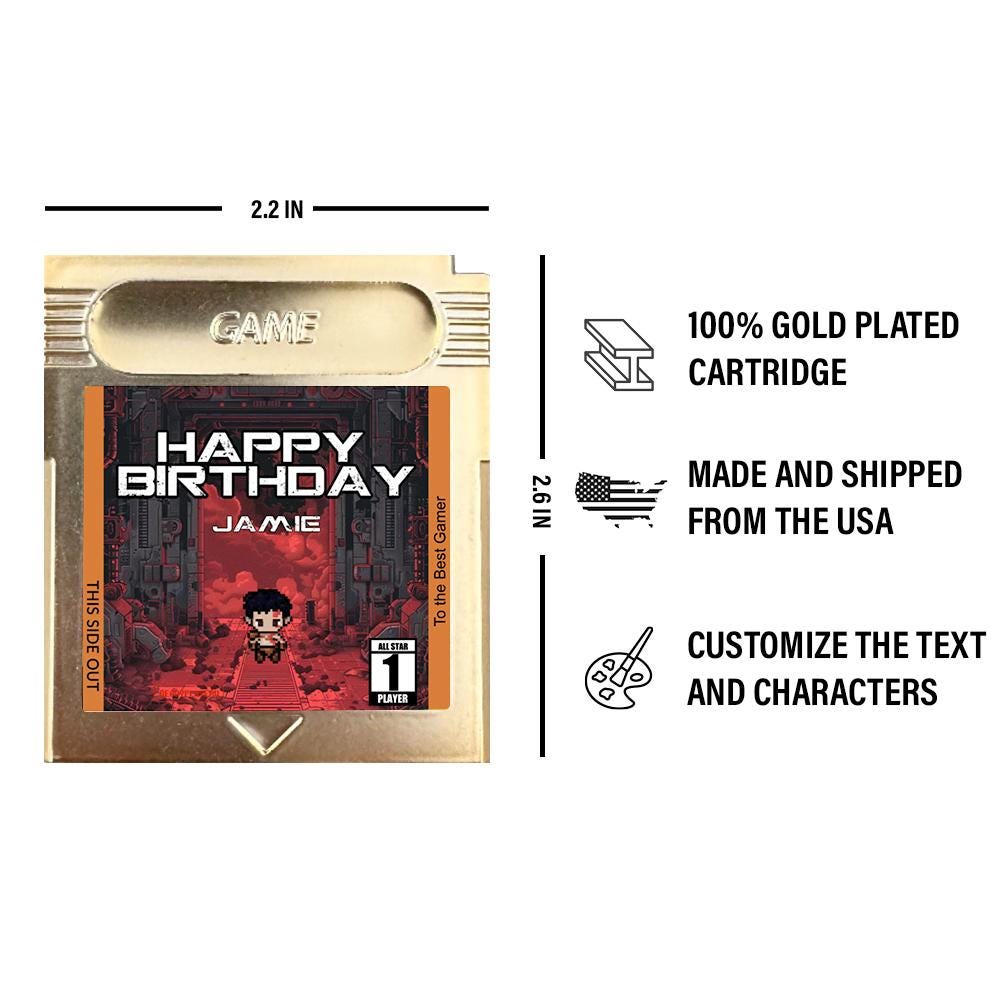 Personalized Birthday Gear Cartridge - Custom Birthday Gift - Personalized Cartridge Gift - Birthday Gift - Personalized Gift for Birthday
