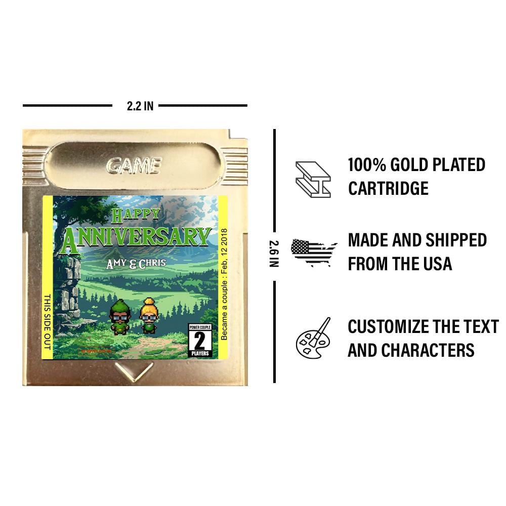 Personalized Anniversary Ocarina Cartridge - Custom Anniversary Gift - Personalized Gift - Personalized Cartridge - Zelda Gift
