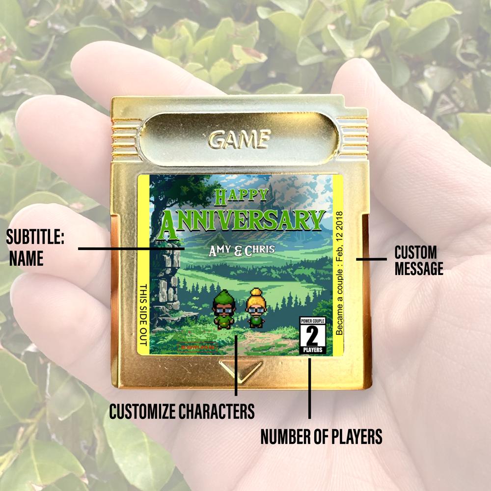 Personalized Anniversary Ocarina Cartridge - Custom Anniversary Gift - Personalized Gift - Personalized Cartridge - Zelda Gift