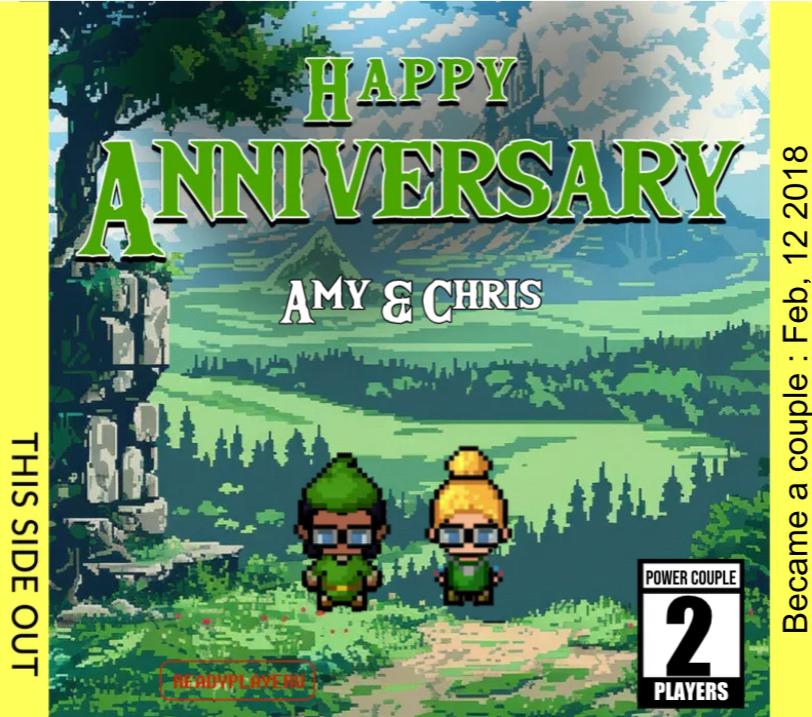 Personalized Anniversary Ocarina Cartridge - Custom Anniversary Gift - Personalized Gift - Personalized Cartridge - Zelda Gift