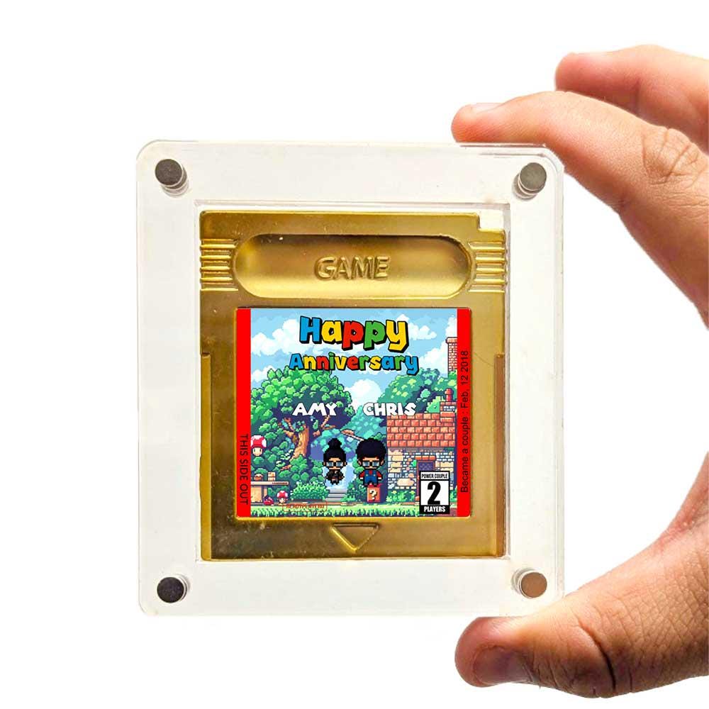 Personalized Anniversary World Cartridge - Custom Anniversary Gift - Personalized Cartridge Anniversary Gift - Super Mario Gift
