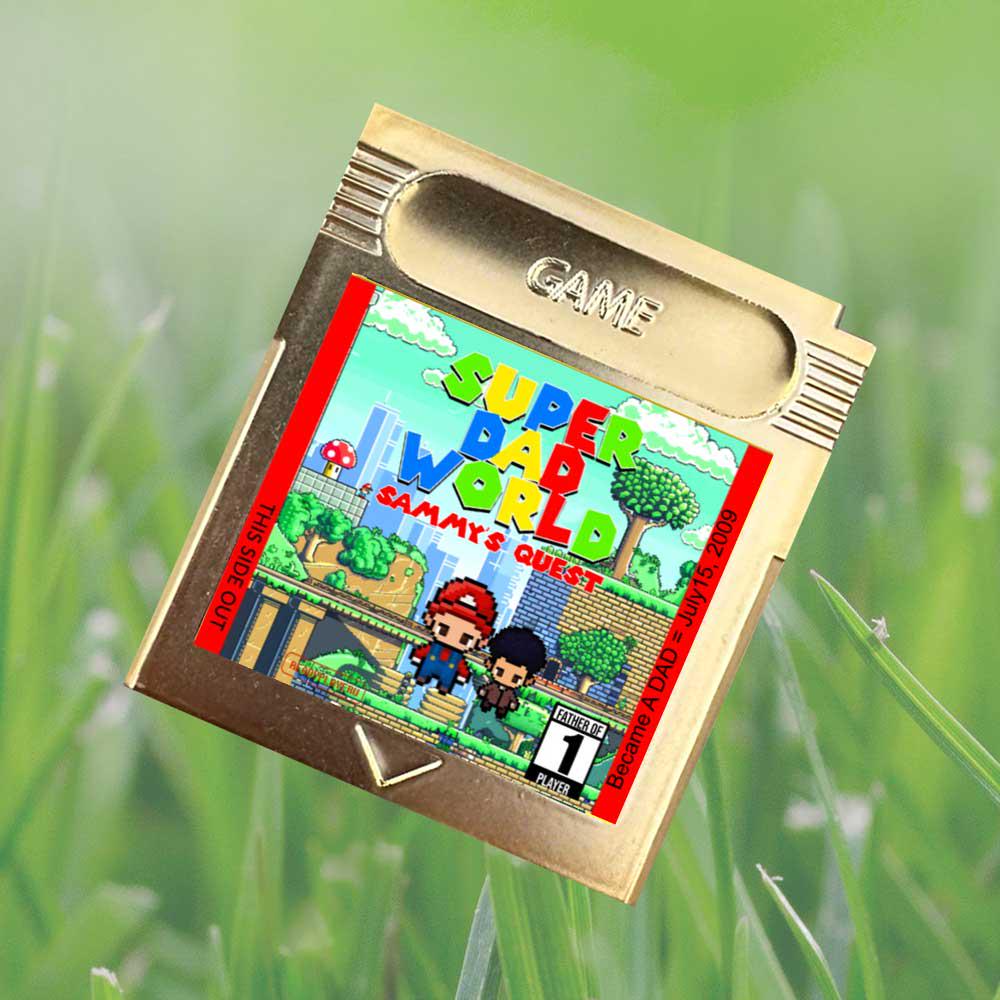 Personalized Super Dad World Cartridge - Custom Gift for Super Mario Dads - Personalized Super Mario World Gift - Father's Day Gift
