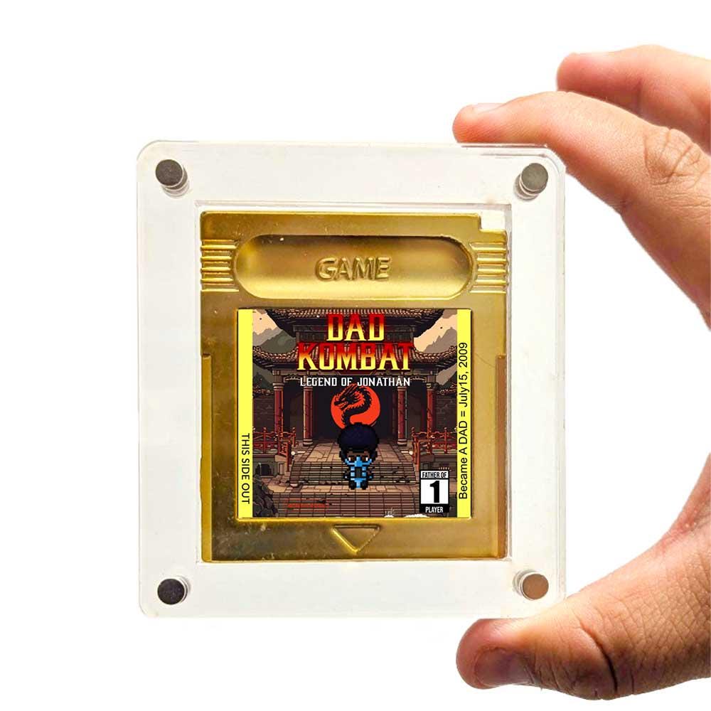 Personalized Dad Kombat Cartridge - Custom Gift for Dads - Personalized Gift - Father's Day Gift - Personalized Mortal Kombat Gift