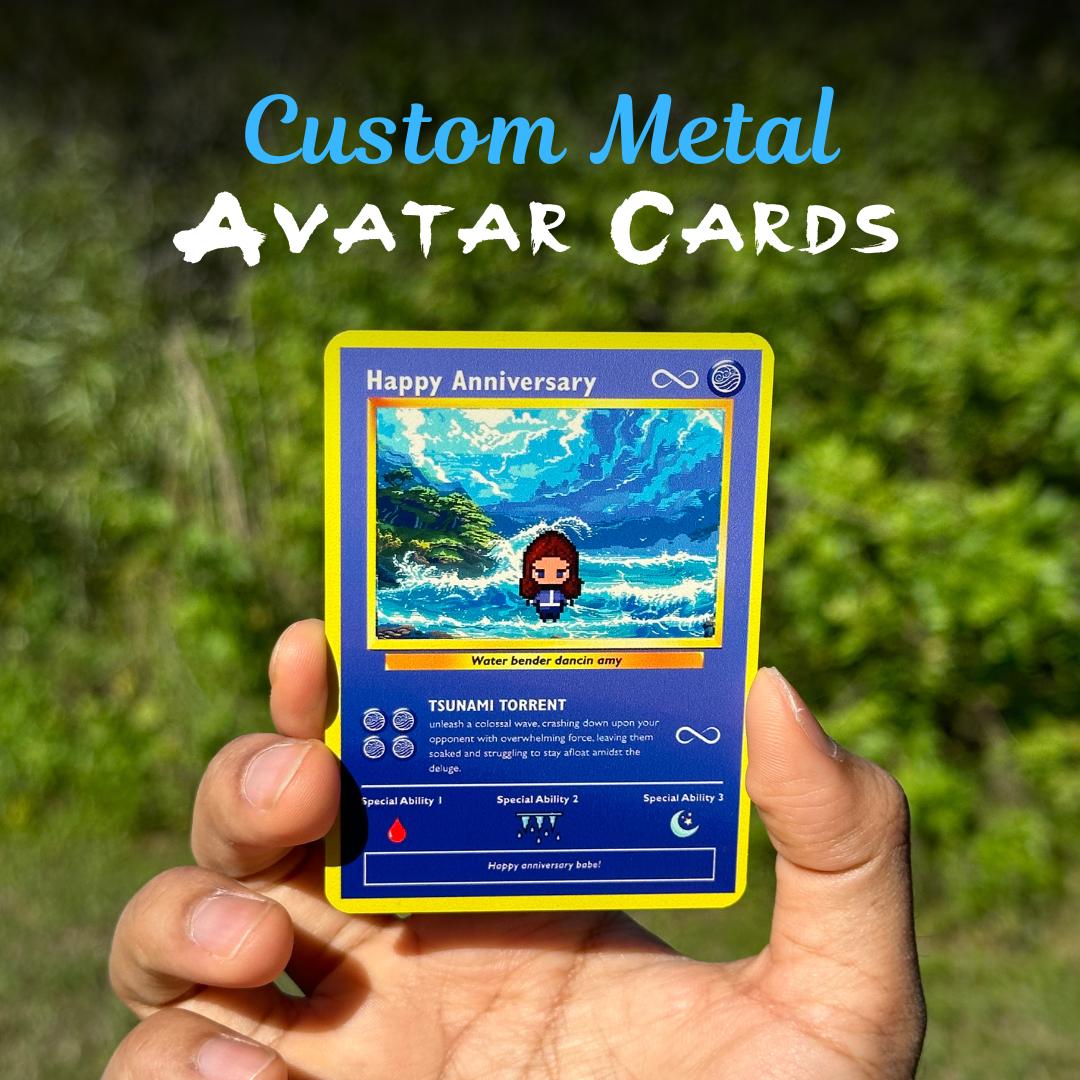 Personalized Avatar Card - Custom Gift for Avatar fans - Build Your Own Avatar Card - Customizable Avatar Card - Avatar Card for Gamers