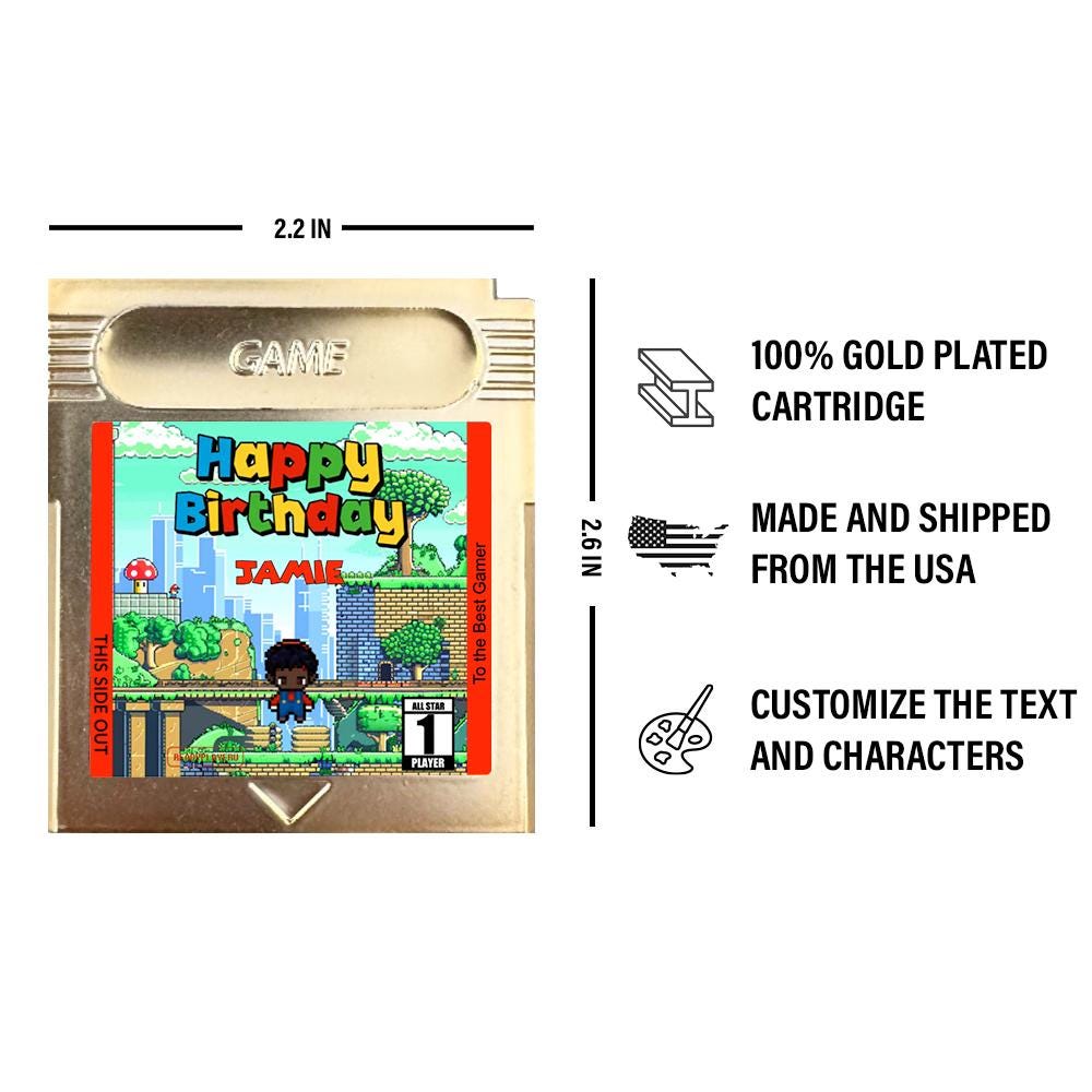 Personalized Super Birthday World Cartridge - Custom Birthday Gift - Personalized Cartridge Gift - Personalized Gift for Birthday