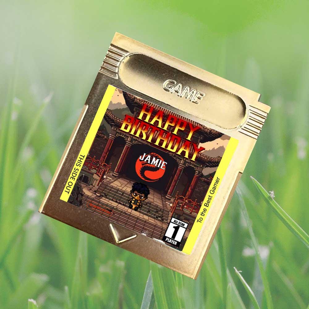 Personalized Mortal Kombat Birthday Cartridge - Custom Birthday Gift - Personalized Cartridge - Personalized Birthday Gift - Mortal Kombat