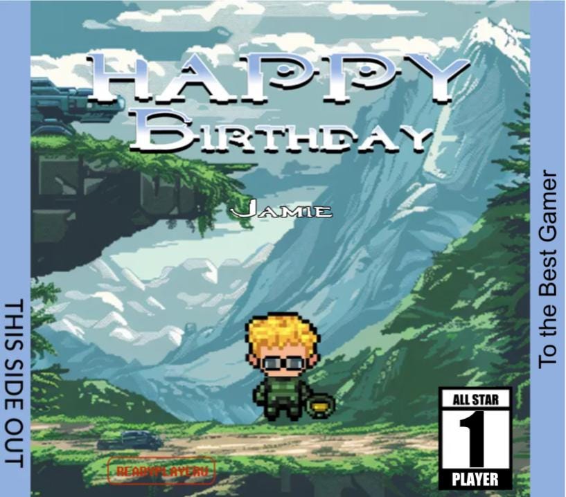 Personalized Birthday Master Chief Cartridge - Custom Birthday Gift - Personalized Cartridge Gift - Personalized Gift Birthday - Halo Gift