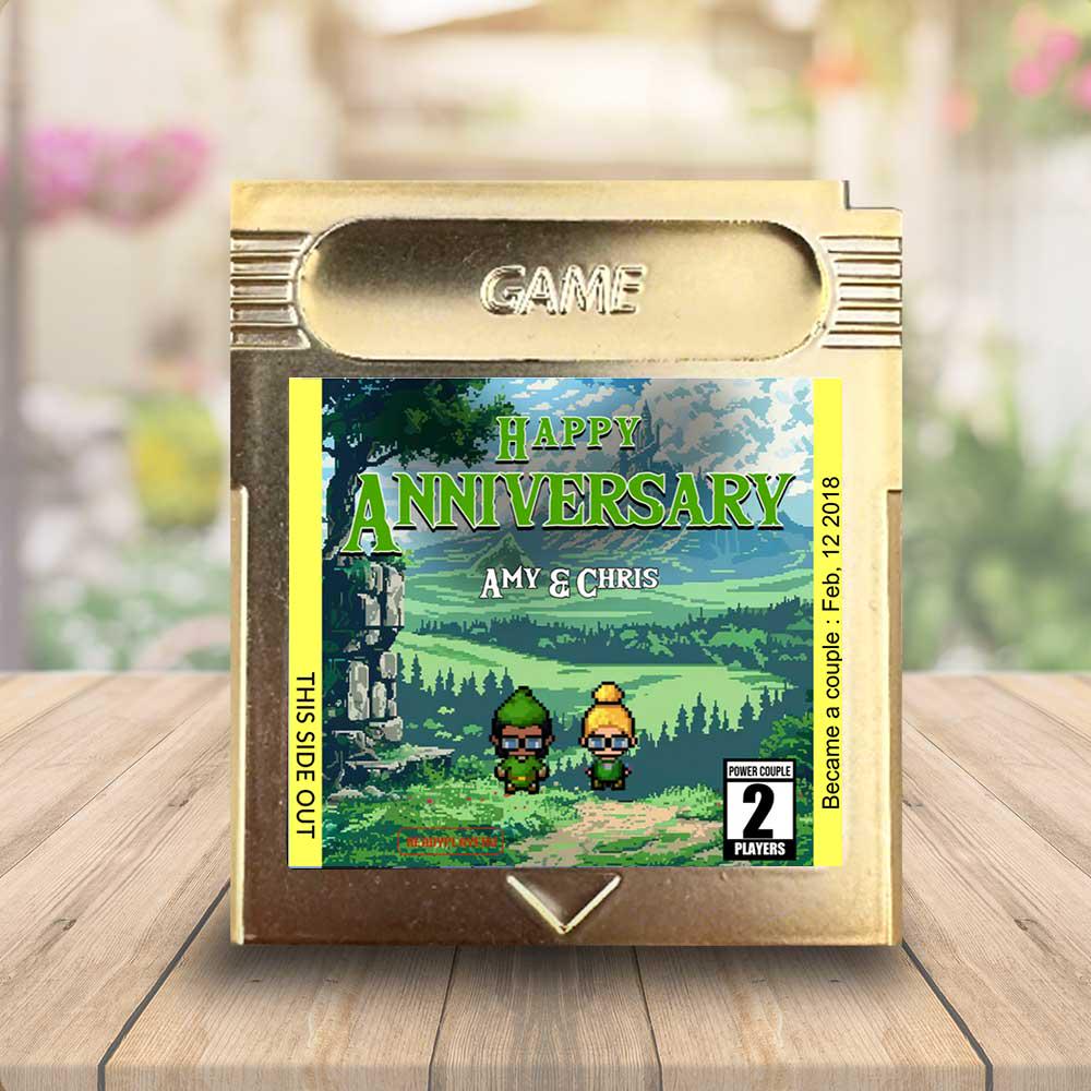 Personalized Anniversary Ocarina Cartridge - Custom Anniversary Gift - Personalized Gift - Personalized Cartridge - Zelda Gift