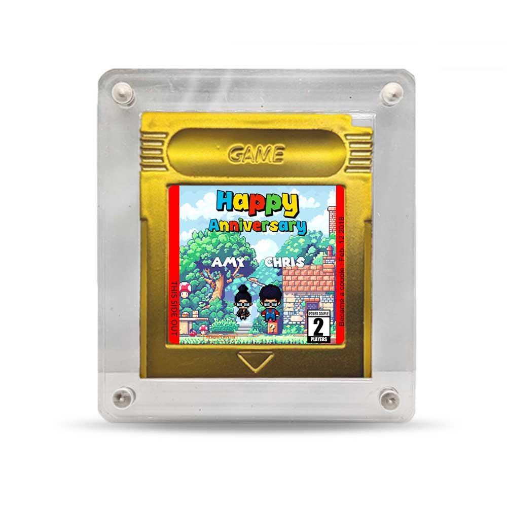 Personalized Anniversary World Cartridge - Custom Anniversary Gift - Personalized Cartridge Anniversary Gift - Super Mario Gift
