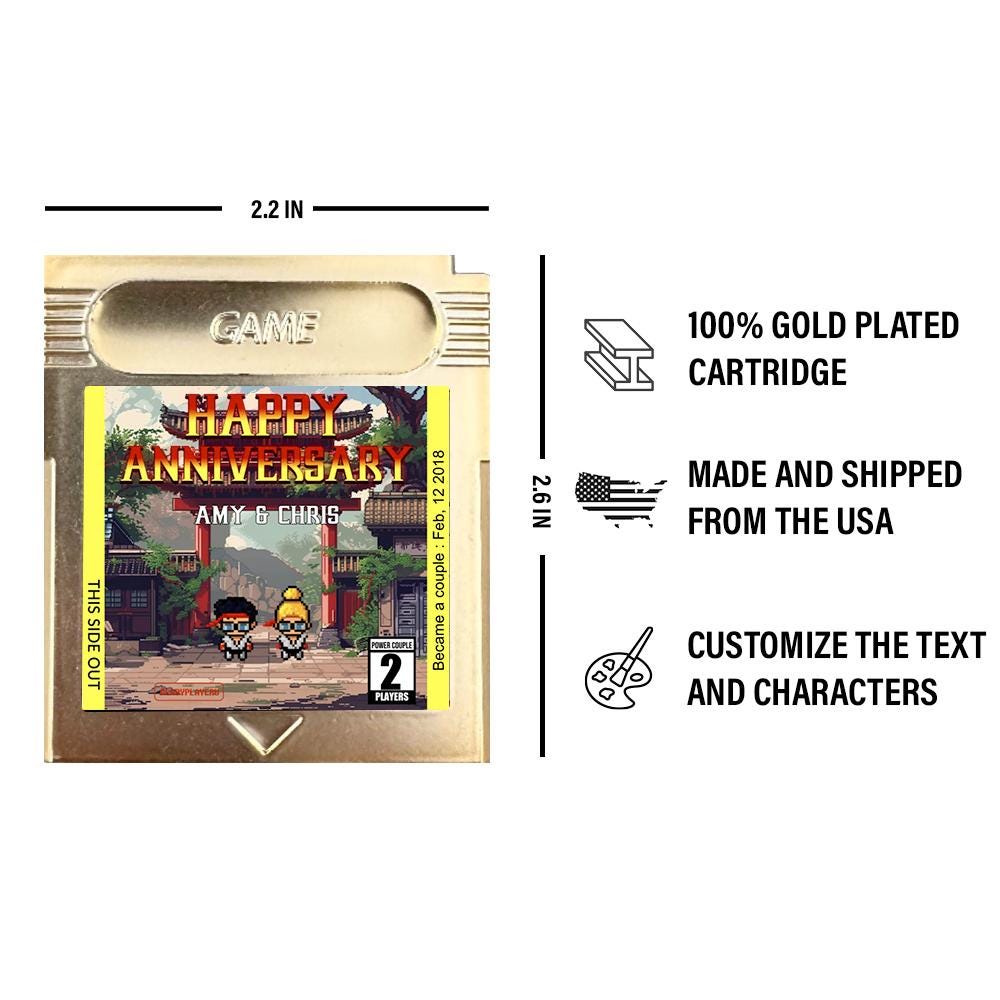 Personalized Anniversary Kombat Cartridge - Custom Anniversary Gift - Personalized Gift - Personalized Cartridge Anniversary Gift