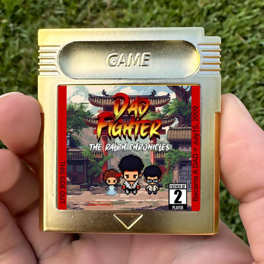 Personalized Dad Fighter Cartridge - Custom Gift for Dads - Personalized Street Fighter Gift - Father's Day Gift - Street Fighter Cartridge