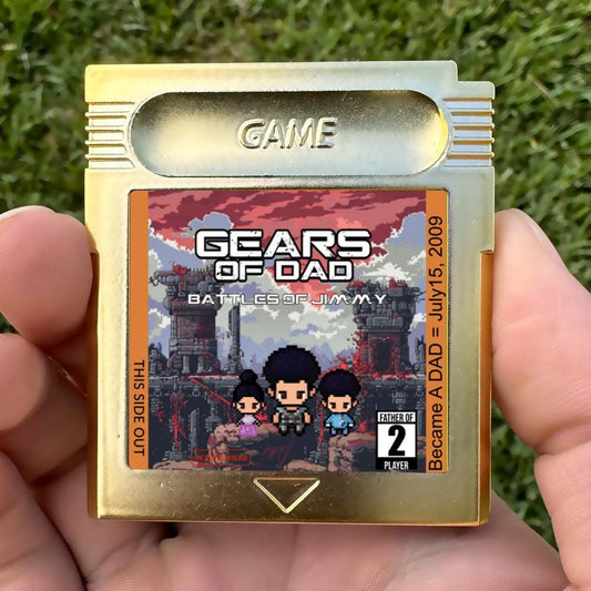 Personalized Gears of Dad Cartridge - Custom Gift for Dads - Personalized Gears of War Gift - Father's Day Gift - Gears of War Cartridge