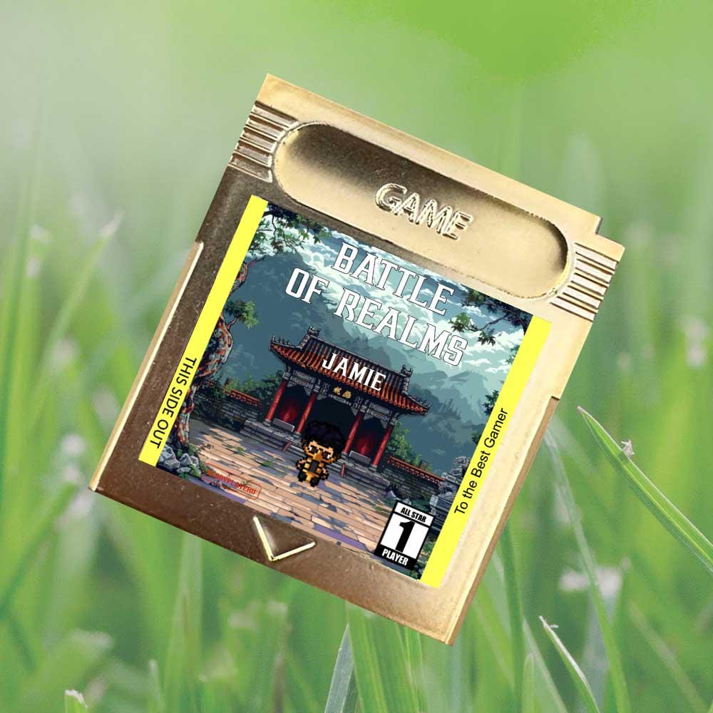 Personalized Battle of Realms Cartridge - Custom Gift for any Occasion - Personalized Cartridge - Personalized Gift for Gamer