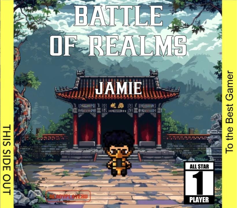Personalized Battle of Realms Cartridge - Custom Gift for any Occasion - Personalized Cartridge - Personalized Gift for Gamer