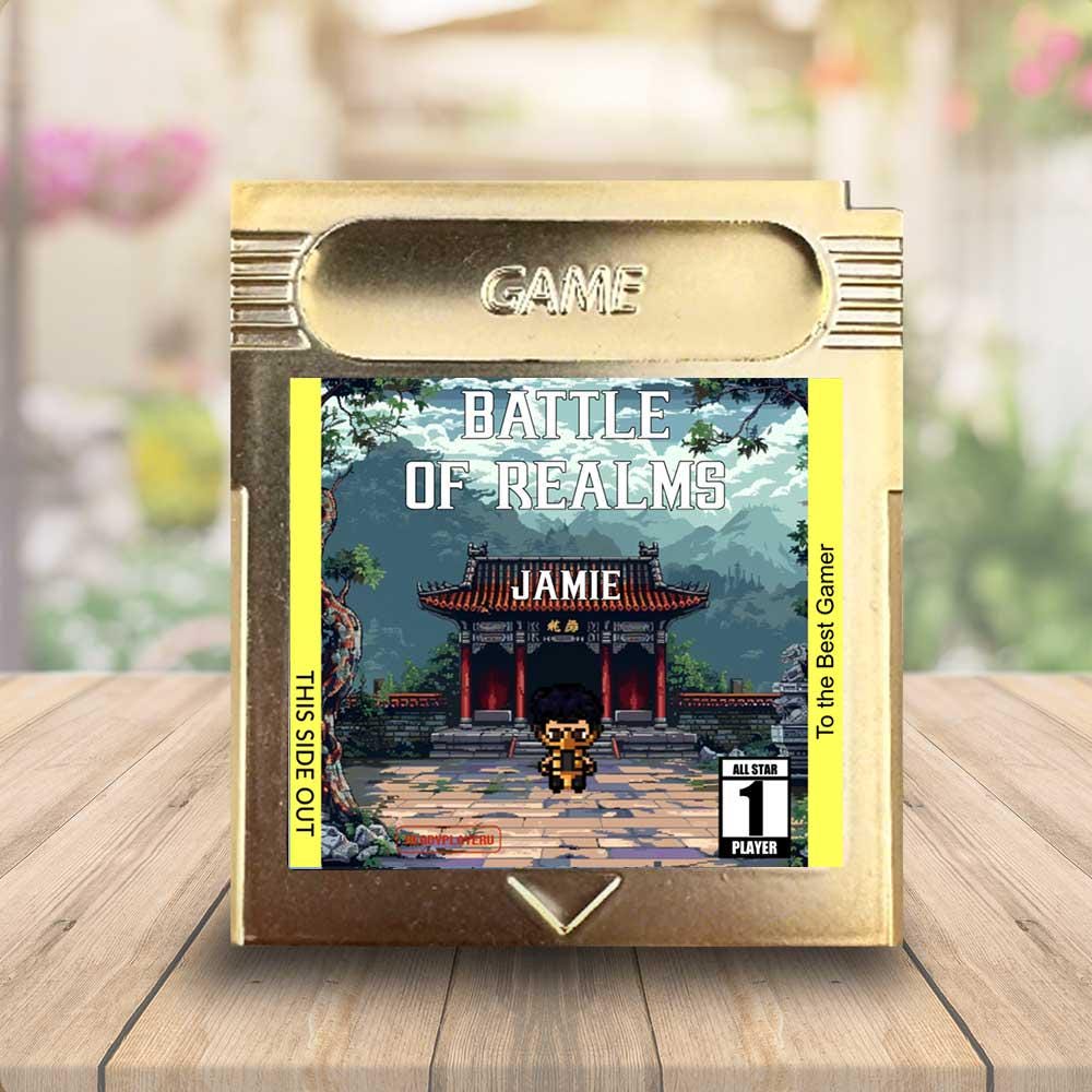 Personalized Battle of Realms Cartridge - Custom Gift for any Occasion - Personalized Cartridge - Personalized Gift for Gamer