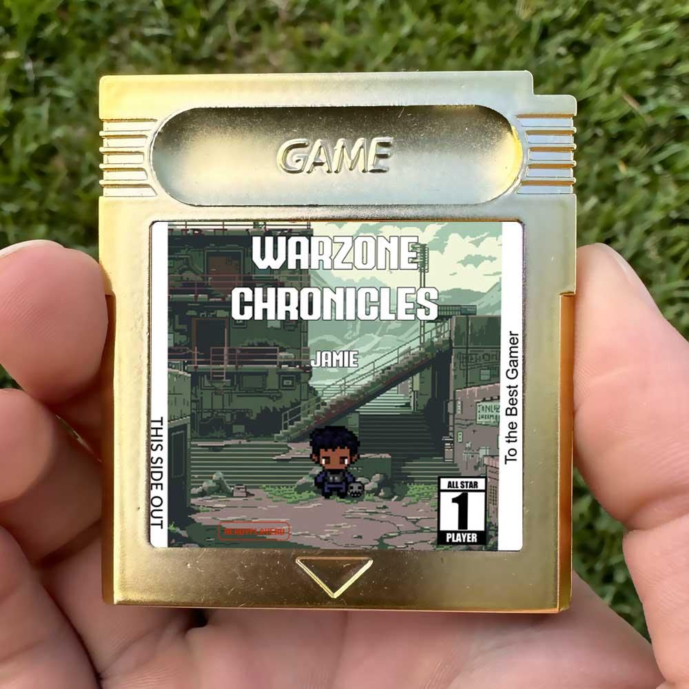 Personalized Warzone Chronicles Cartridge - Custom Gift for any Occasion - Personalized Gift - Personalized Call of Duty Cartridge
