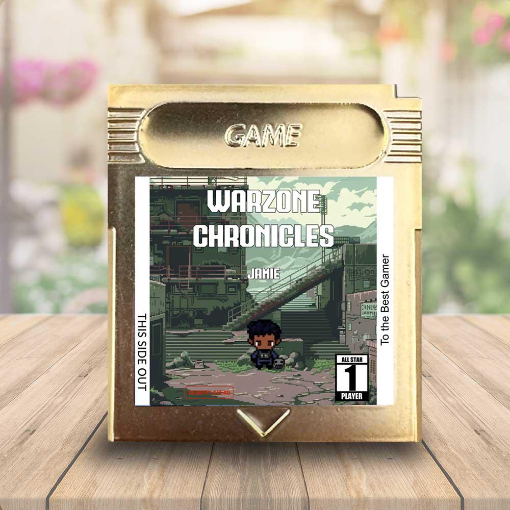 Personalized Warzone Chronicles Cartridge - Custom Gift for any Occasion - Personalized Gift - Personalized Call of Duty Cartridge