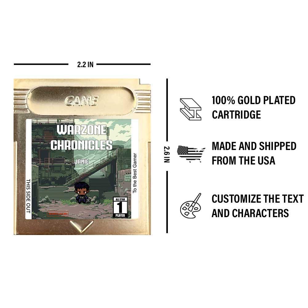 Personalized Warzone Chronicles Cartridge - Custom Gift for any Occasion - Personalized Gift - Personalized Call of Duty Cartridge