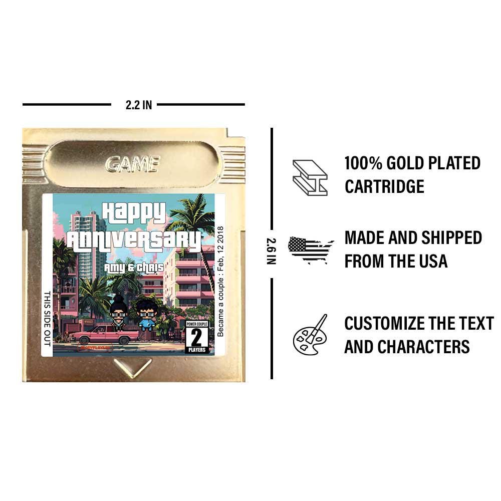 Personalized GTA Love Anniversary Cartridge - Custom Gift for any Occasion - Personalized Gift - Personalized GTA Cartridge Gift