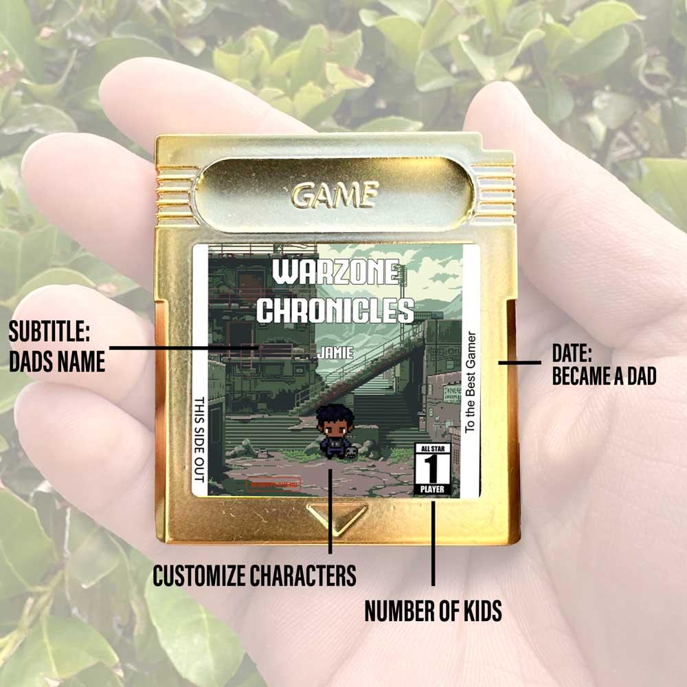 Personalized Warzone Chronicles Cartridge - Custom Gift for any Occasion - Personalized Gift - Personalized Call of Duty Cartridge