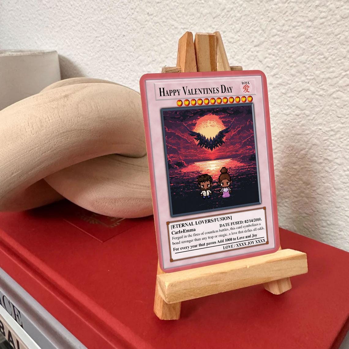 Yu-Gi-Love Vday Card - Yu-Gi-Oh Card - Valentines Gift - Anniversary Gift - Gift for Him - Gift for Her - Gift for Gamer