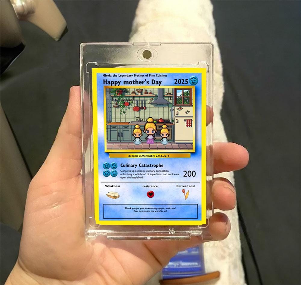 Personalized Poke Chef Mom Card - Custom Mom Gift - Mother's Day Gifts - Mom Gifts - Custom Chef Mom Card - Culinary Mom Card - Gourmet Mom