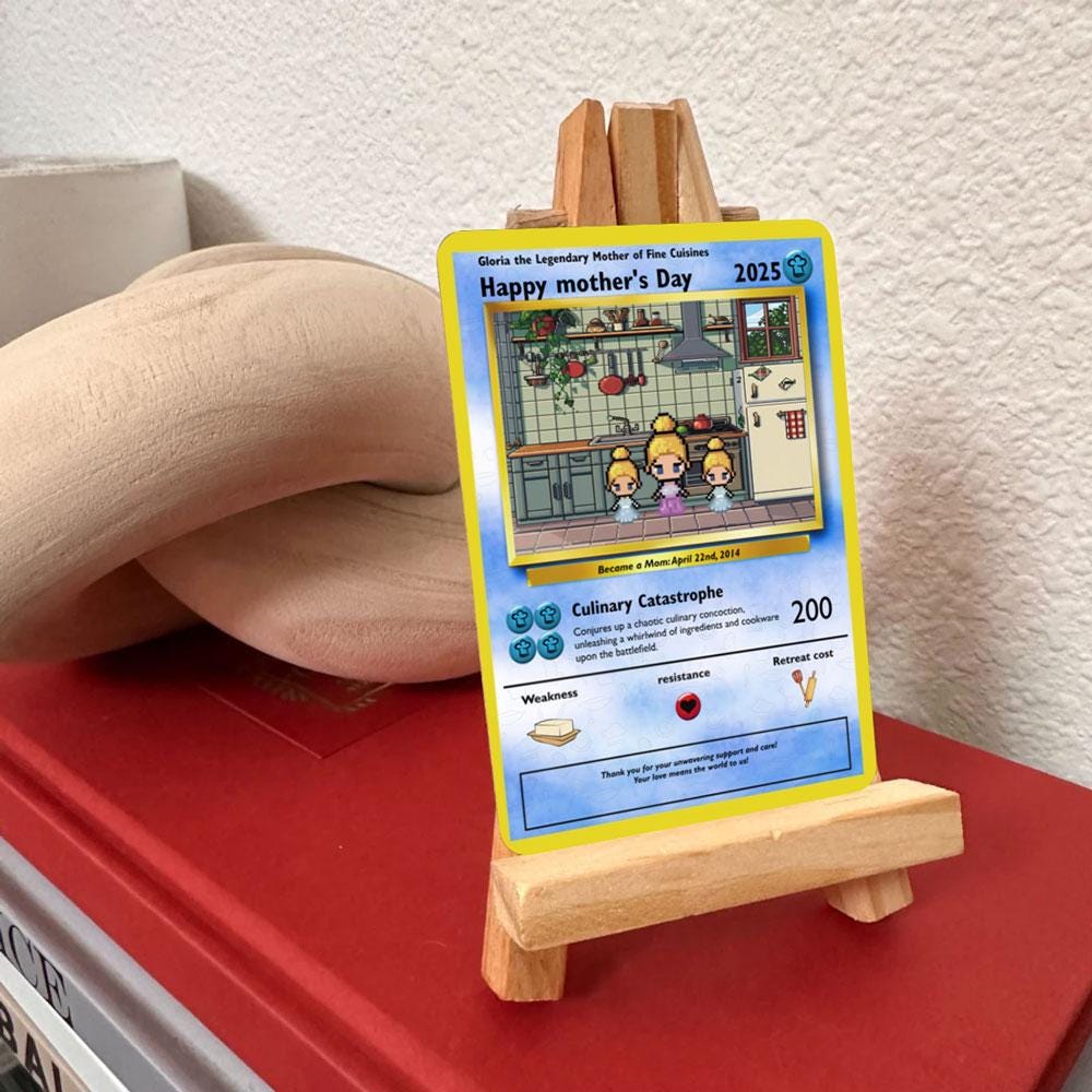 Personalized Poke Chef Mom Card - Custom Mom Gift - Mother's Day Gifts - Mom Gifts - Custom Chef Mom Card - Culinary Mom Card - Gourmet Mom