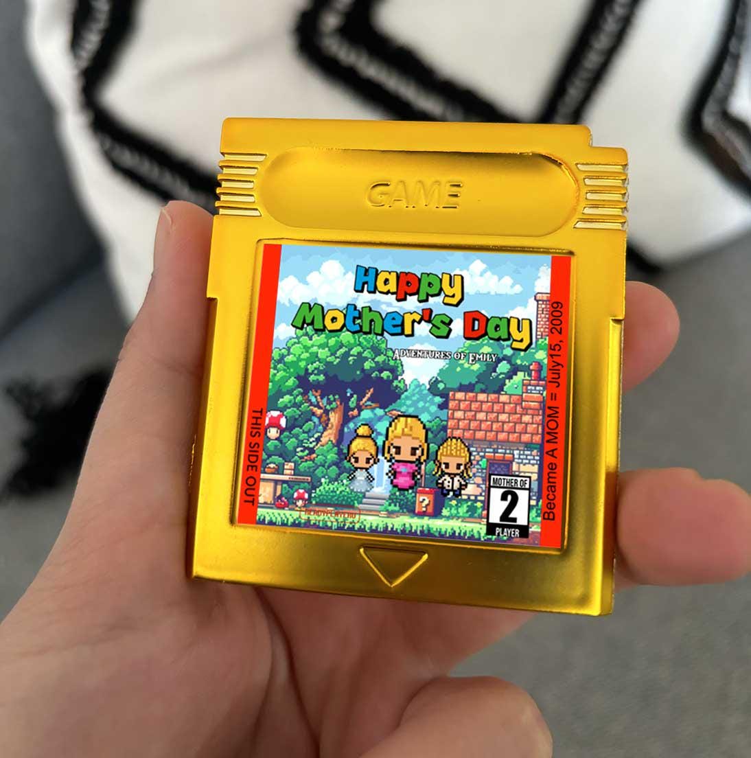 Personalized Super Mommio World Cartridge - Custom Gift for Super Mario Moms - Personalized Super Mario World Gift - Mother's Day Gift