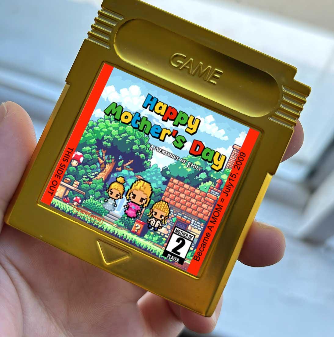 Personalized Super Mommio World Cartridge - Custom Gift for Super Mario Moms - Personalized Super Mario World Gift - Mother's Day Gift