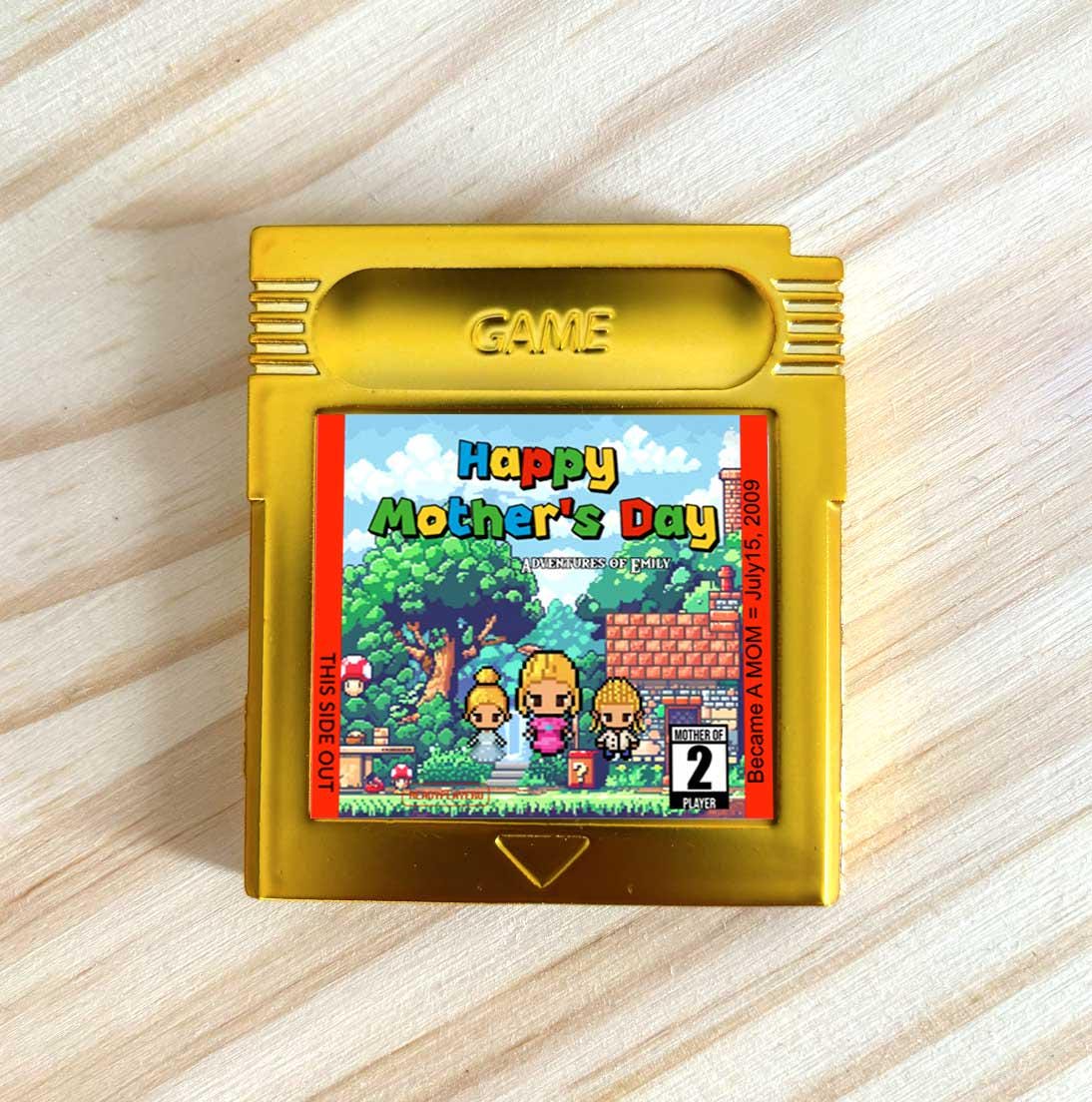 Personalized Super Mommio World Cartridge - Custom Gift for Super Mario Moms - Personalized Super Mario World Gift - Mother's Day Gift