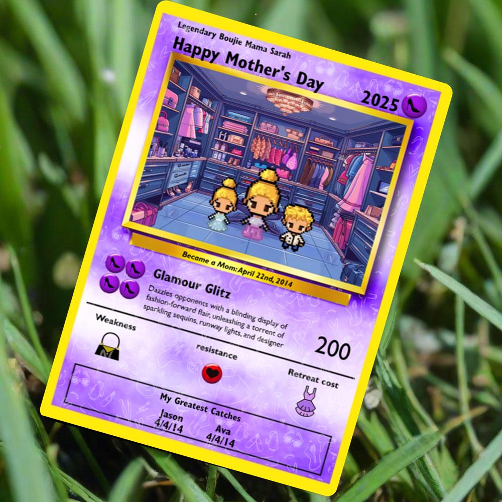 Personalized Poke Boujie Mom Card - Custom Gift for Mom - Mother's Day Gifts - Mother's Day Present - Glam Mom Card - Sassy Mom Card