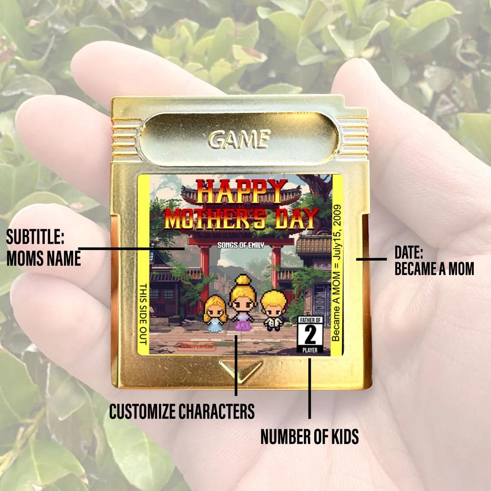 Personalized Super Mommio World Cartridge - Custom Gift for Super Mario Moms - Personalized Super Mario World Gift - Mother's Day Gift