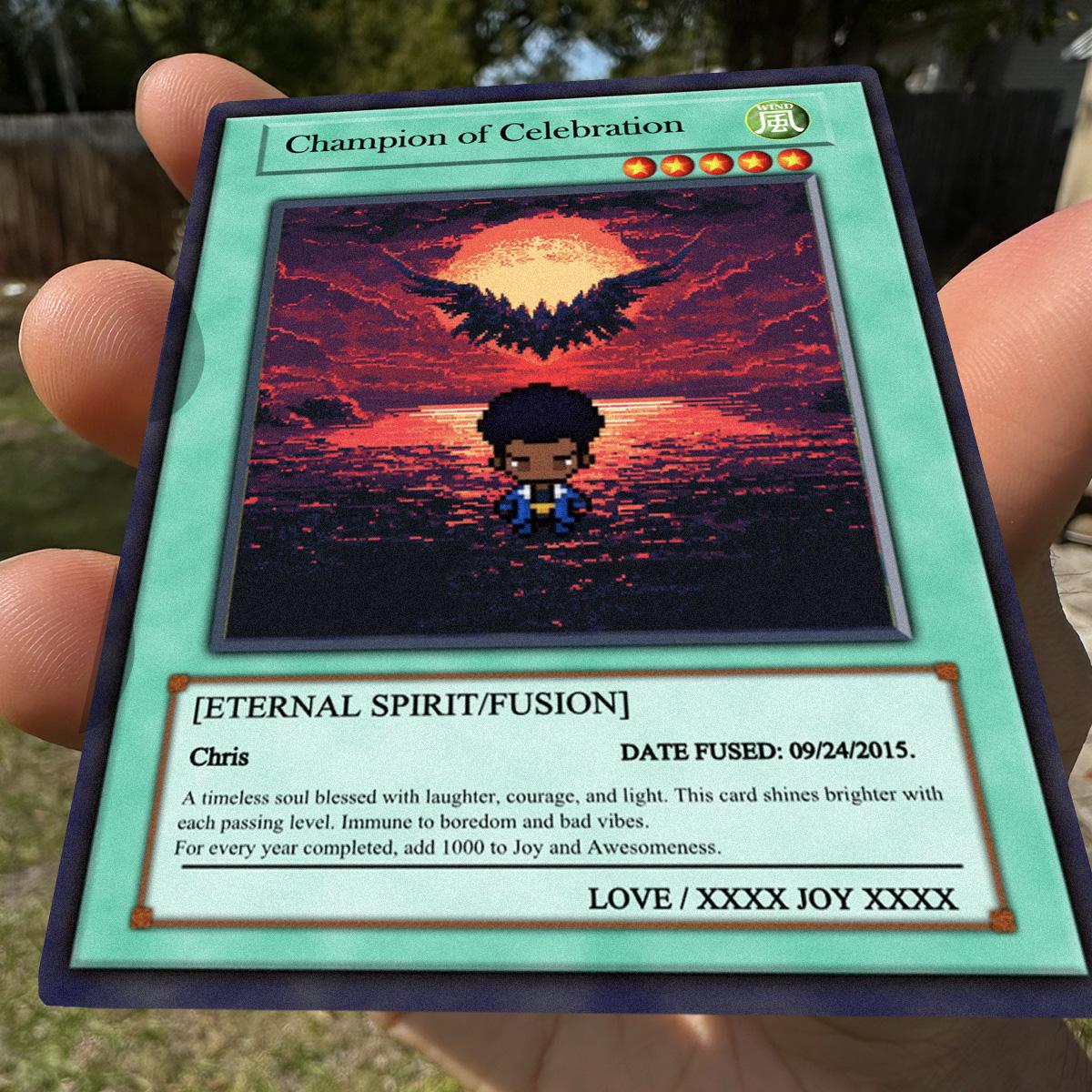 Dueling Birthday Card - Dueling Birthday Gift - Dueling Style Card - Metal Birthday Keepsake Gift - Anime-Inspired Battle Card
