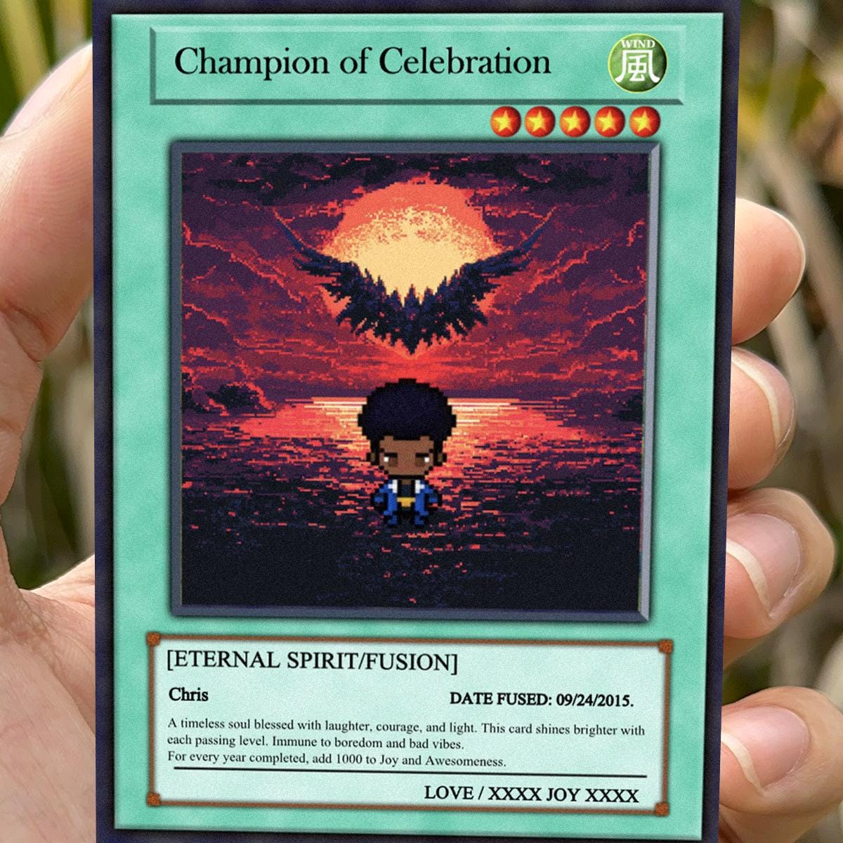 Dueling Birthday Card - Dueling Birthday Gift - Dueling Style Card - Metal Birthday Keepsake Gift - Anime-Inspired Battle Card