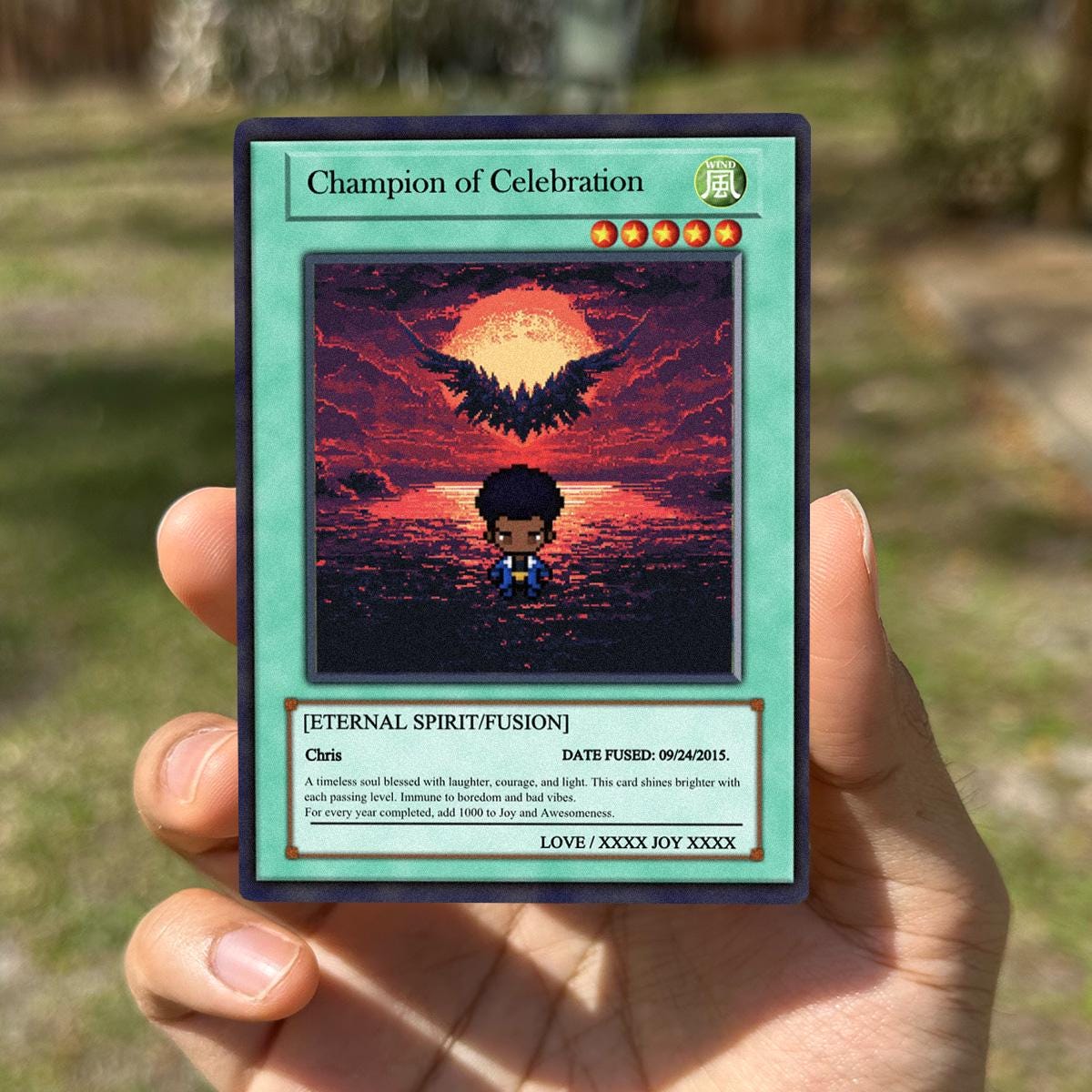 Dueling Birthday Card - Dueling Birthday Gift - Dueling Style Card - Metal Birthday Keepsake Gift - Anime-Inspired Battle Card
