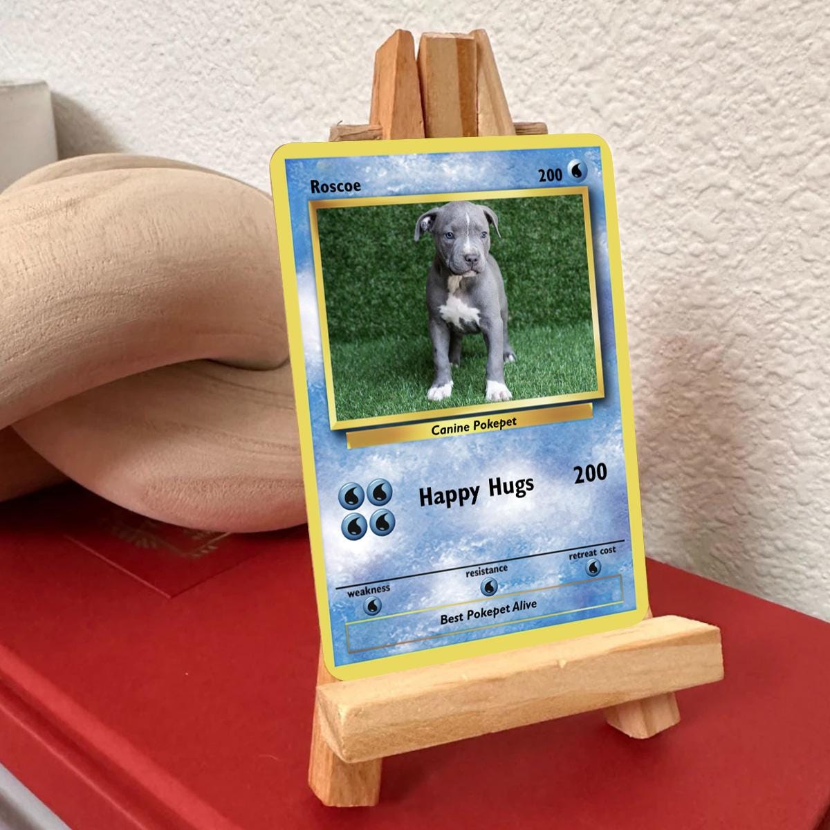 Pokepet Photo Card: Add Your Pets To Our Poke Cards - Personalized Pet Metal Cards- Perfect Gift for Any Occasion - Memorable keepsake